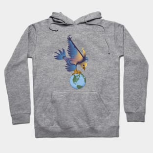 The Blue Bird and Earth Hoodie